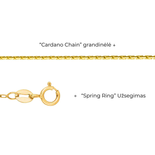 Faceted Baltic amber pendant on a gold chain (AU585)