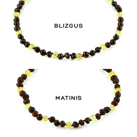 Amber Bracelet for Children - Two-Tone (Cherry and Lemon Colors)