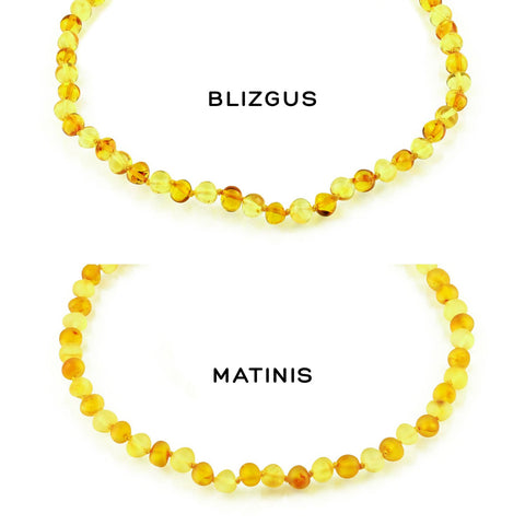 Amber Bracelet for Children - Two-Tone (Honey and Lemon Colors)