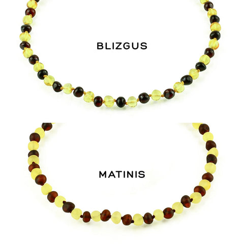 Amber Bracelet for Children - Two-Tone (Lemon and Cherry Colors)