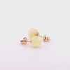 Boucles d'oreilles STUDS en or blanc nuageux AU 585